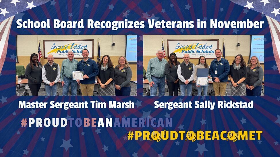 School Board Recognizes Veterans in November