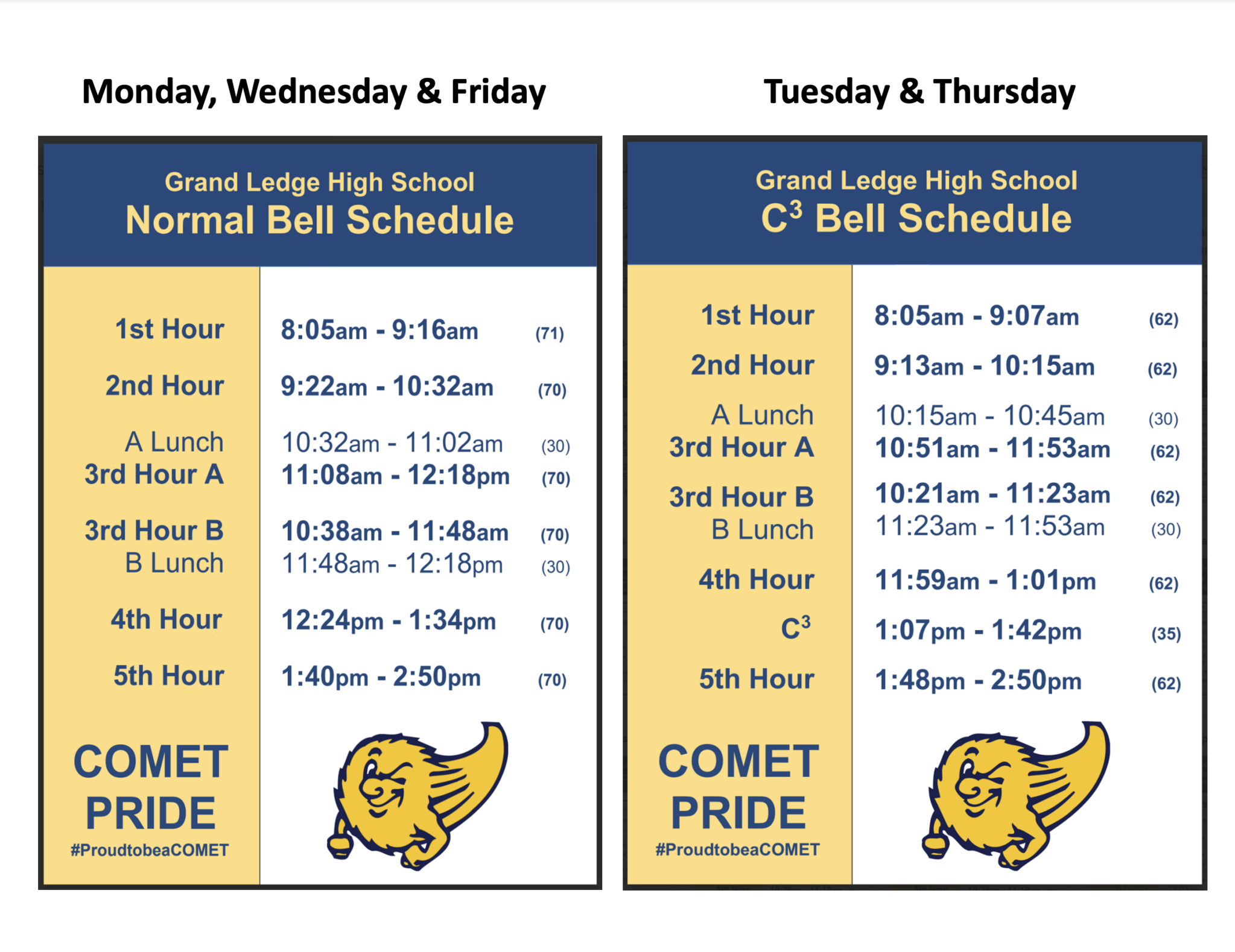 Normal & C3 Bell Schedule 2024-25